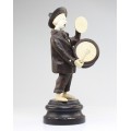 ansamblu de statuete " Klezmer Band". sculptura in fildes si lemn. cca 1900